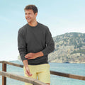 Light Graphite - Back - Fruit Of The Loom Mens Lightweight Set-In Sweatshirt