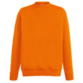 Orange - Front - Fruit Of The Loom Mens Lightweight Set-In Sweatshirt