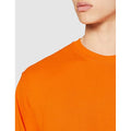 Orange - Side - Fruit Of The Loom Mens Lightweight Set-In Sweatshirt