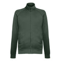 Bottle Green - Front - Fruit Of The Loom Mens Lightweight Full Zip Sweatshirt Jacket