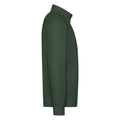 Bottle Green - Side - Fruit Of The Loom Mens Lightweight Full Zip Sweatshirt Jacket