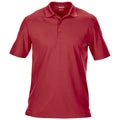 Red - Front - Gildan Mens Double Pique Short Sleeve Sports Polo Shirt