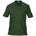 Forest Green - Front - Gildan Mens Double Pique Short Sleeve Sports Polo Shirt