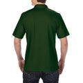 Forest Green - Back - Gildan Mens Double Pique Short Sleeve Sports Polo Shirt