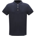 Navy - Front - Regatta Classic Mens 65-35 Short Sleeve Polo Shirt