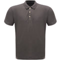 Seal Grey - Front - Regatta Classic Mens 65-35 Short Sleeve Polo Shirt