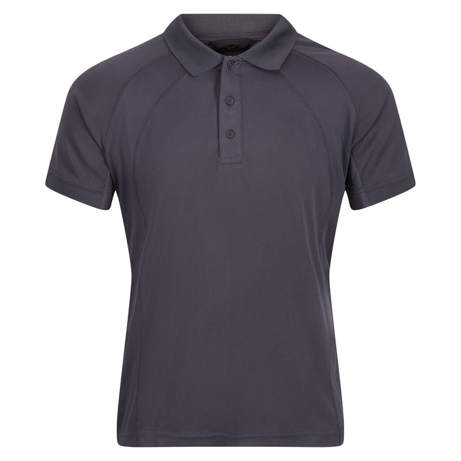 Iron - Front - Regatta Hardwear Mens Coolweave Short Sleeve Polo Shirt
