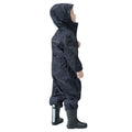 Navy - Back - Regatta Professional Junior Childrens-Kids Paddle Rainsuit
