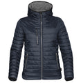 Navy- Charcoal - Front - Stormtech Womens Gravity Thermal Shell Jacket