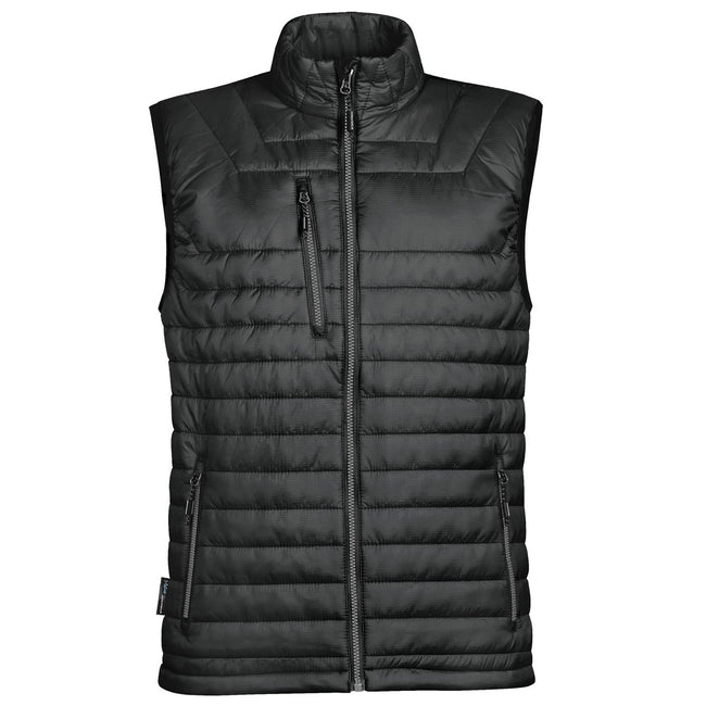 Black- Charcoal - Front - Stormtech Mens Gravity Thermal Vest-Gilet