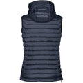 Navy- Charcoal - Back - Stormtech Womens Gravity Thermal Vest-Gilet