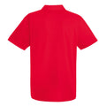 Red - Back - Fruit Of The Loom Mens Moisture Wicking Short Sleeve Performance Polo Shirt