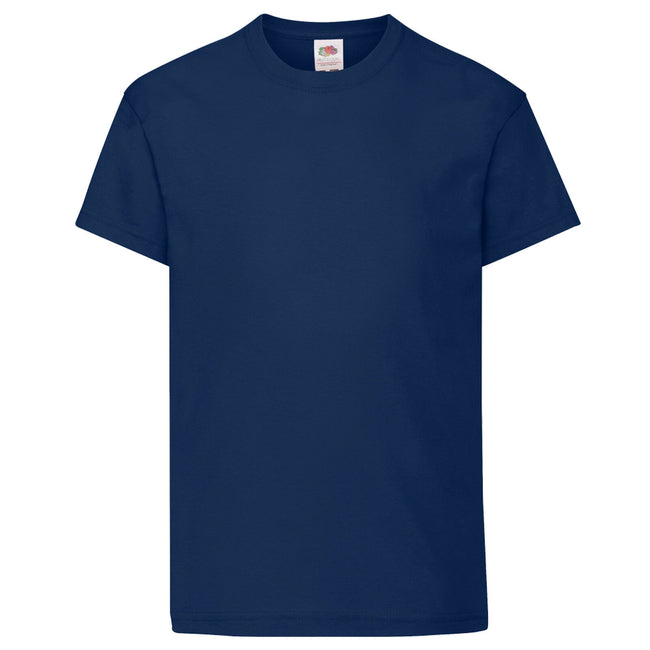 Deep Navy - Front - Fruit Of The Loom Childrens-Kids Original Short Sleeve T-Shirt