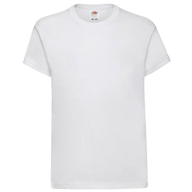 White - Front - Fruit Of The Loom Childrens-Kids Original Short Sleeve T-Shirt