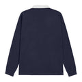 Navy - Back - Front Row Mens Long Sleeve Sports Rugby Shirt
