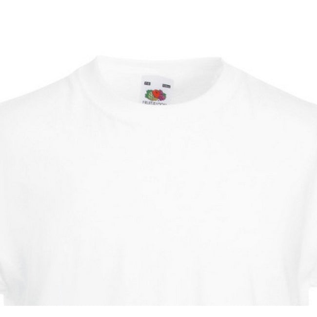 White - Back - Fruit Of The Loom Childrens-Teens Original Short Sleeve T-Shirt