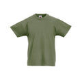 Classic Olive - Front - Fruit Of The Loom Childrens-Teens Original Short Sleeve T-Shirt