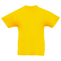 Yellow - Back - Fruit Of The Loom Childrens-Teens Original Short Sleeve T-Shirt