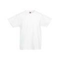 White - Front - Fruit Of The Loom Childrens-Teens Original Short Sleeve T-Shirt