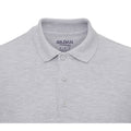 RS Sport Grey - Side - Gildan Mens Long Sleeve Premium Cotton Double Pique Polo Shirt