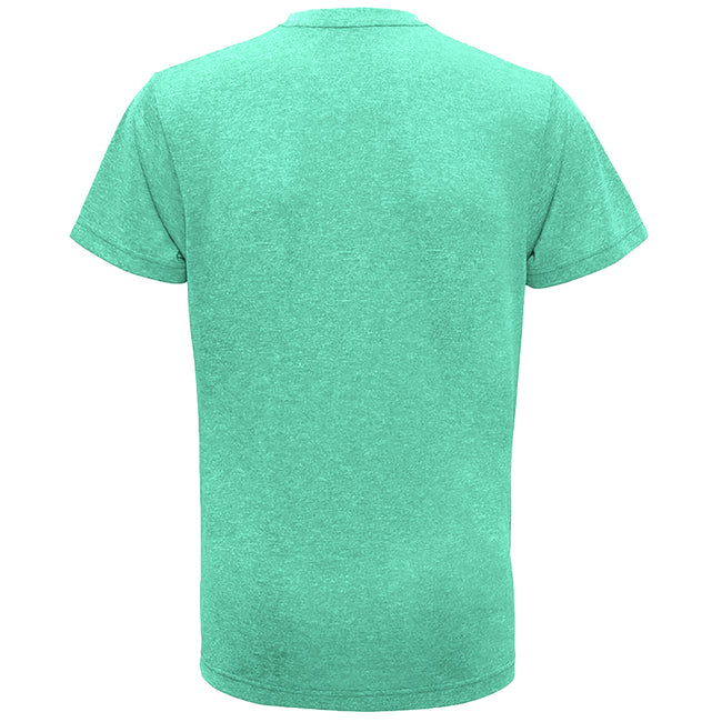 Green Melange - Back - Tri Dri Mens Short Sleeve Lightweight Fitness T-Shirt