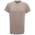 Stone - Front - Tri Dri Mens Short Sleeve Lightweight Fitness T-Shirt