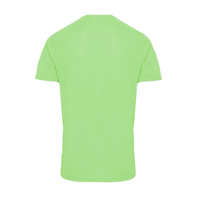 Lightning Green - Back - Tri Dri Mens Panelled Short Sleeve T-Shirt