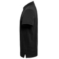 Black- White - Side - Asquith & Fox Mens Classic Fit Contrast Polo Shirt