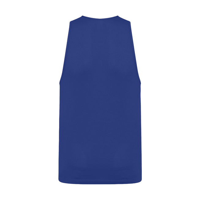 Royal Blue - Back - AWDis Just Cool Childrens-Kids Plain Sleeveless Vest Top
