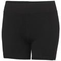 Jet Black - Front - AWDis Just Cool Womens-Ladies Girlie Cool Training Shorts