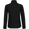Black- Black - Back - B&C Womens-Ladies Water Repellent Softshell Jacket