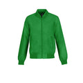 Real Green- Neon Orange - Front - B&C Mens Trooper Lightweight Hooded Bomber Jacket