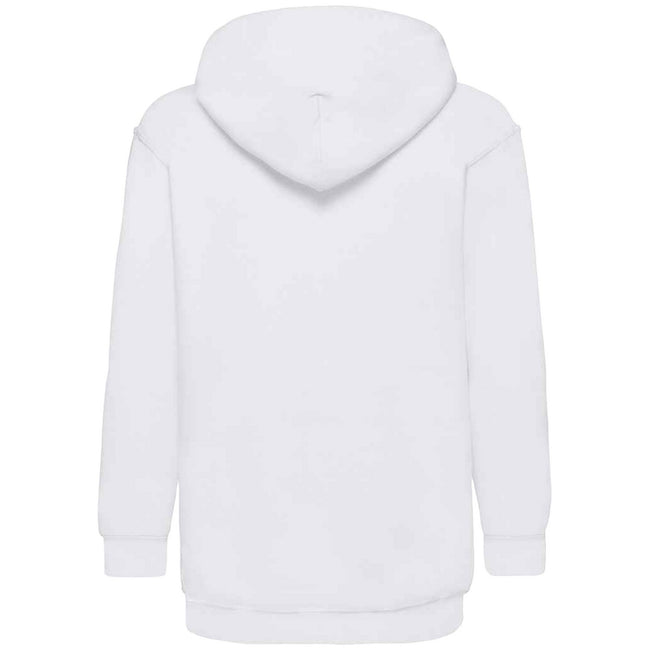 White - Back - Fruit Of The Loom Kids Unisex Classic 80-20 Hoodie