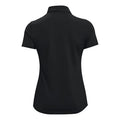 Black - Back - Tri Dri Womens-Ladies Panelled Short Sleeve Polo Shirt