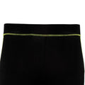 Black- Lightning Green - Side - Tri Dri Womens-Ladies Calf Length Fitness Leggings
