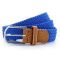 Royal - Front - Asquith & Fox Mens Woven Braid Stretch Belt