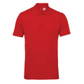 Fire Red - Front - Tri Dri Mens Panelled Short Sleeve Polo Shirt