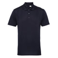 French Navy - Front - Tri Dri Mens Panelled Short Sleeve Polo Shirt