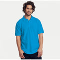 Sapphire - Back - Tri Dri Mens Panelled Short Sleeve Polo Shirt