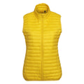 Bright Yellow - Front - 2786 Womens-Ladies Tribe Fineline Padded Gilet-Bodywarmer