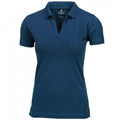 Indigo Blue - Front - Nimbus Womens-Ladies Harvard Stretch Deluxe Polo Shirt