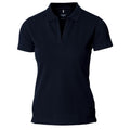 Dark Navy - Front - Nimbus Womens-Ladies Harvard Stretch Deluxe Polo Shirt