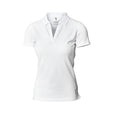 White - Front - Nimbus Womens-Ladies Harvard Stretch Deluxe Polo Shirt