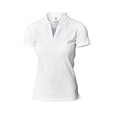 White - Front - Nimbus Womens-Ladies Harvard Stretch Deluxe Polo Shirt