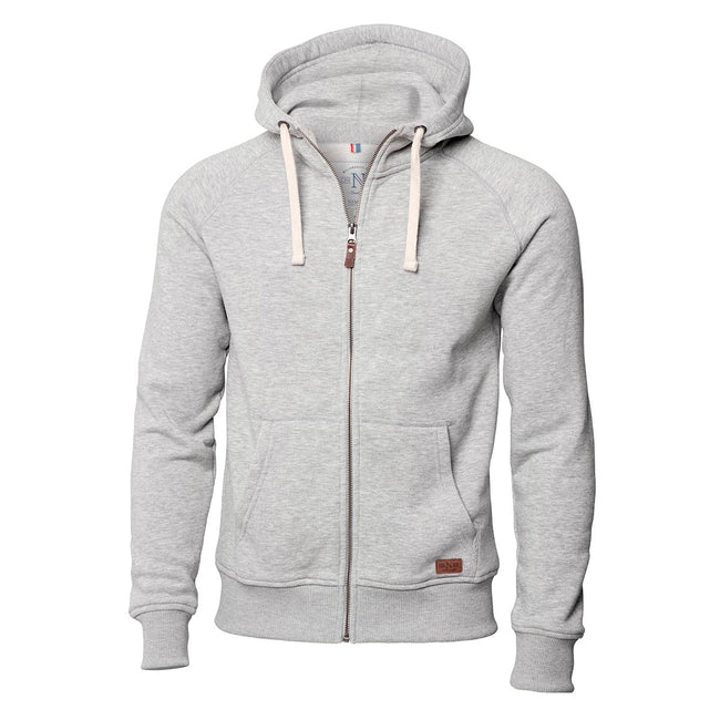 Grey Melange - Front - Nimbus Mens Williamsburg Hoodie