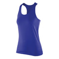 Sapphire - Front - Spiro Womens-Ladies Softex Stretch Fitness Sleeveless Vest Top