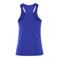 Sapphire - Back - Spiro Womens-Ladies Softex Stretch Fitness Sleeveless Vest Top