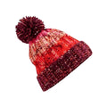Cherry Sherbet - Front - Beechfield Unisex Adults Corkscrew Knitted Pom Pom Beanie Hat