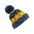 Morning Frost - Front - Beechfield Unisex Adults Corkscrew Knitted Pom Pom Beanie Hat