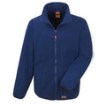 Navy - Front - Result Work-Guard Mens Heavy Duty Microfleece Work Jacket